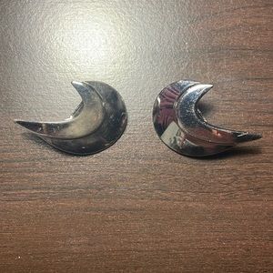 Vintage Sarah Coventry Earrings Silver Toned 1960s Modernist Midcentury Clip On